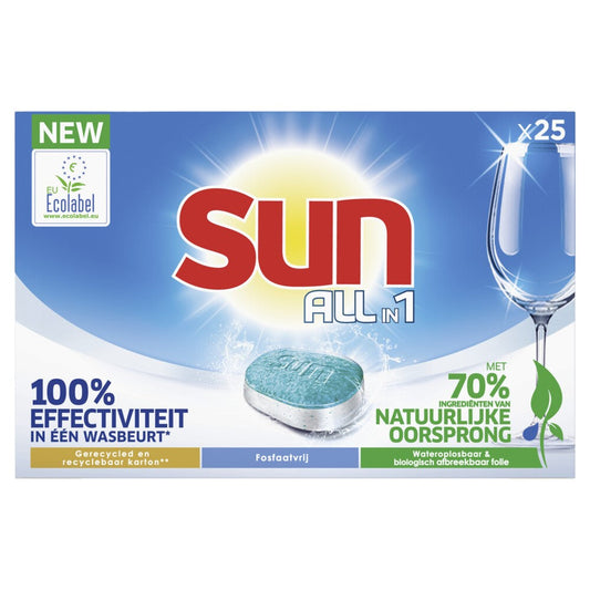 Sun - Vaatwas - Tablet - All-in 1 - Regular - 25Wb/437.5g