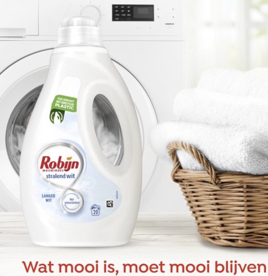 Robijn stralend wit vloeibaar wasmiddel - 5 x 36 wasbeurten voordeelpakkingen