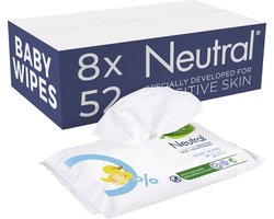 Neutral Billendoekjes - Parfumvrij - 416 doekjes - Voordeelverpakking