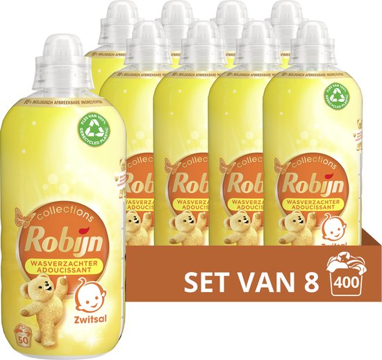 Robijn Collections Zwitsal Wasverzachter - 8 x 50 wasbeurten - Voordeelverpakking