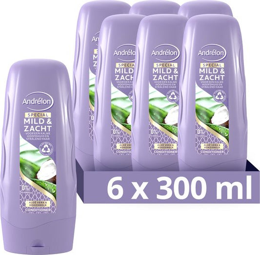 Andrélon Special Mild & Zacht Conditioner - 6 x 300 ml - Voordeelverpakking