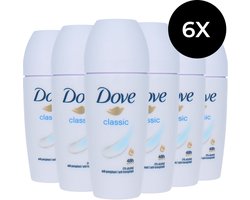 Dove Classic Deo Roller - 6 x 50 ml