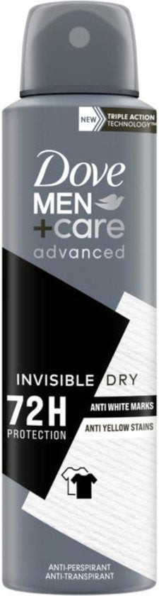 Dove Men+Care - Deodorant - Spray - Invisible Dry - 150ml
