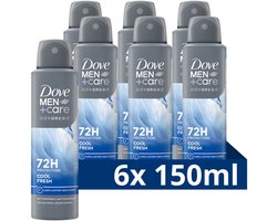 Dove Men+Care Advanced Anti-Transpirant Deodorant Spray - Cool Fresh - 6 x 150 ml - Voordeelverpakking