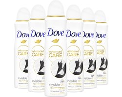 Dove Advanced Care Anti-Transpirant Deodorant Spray - Invisible Dry - met een heerlijke geur en verbeterde formule met Triple Moisturising technologie - 6 x 150 ml