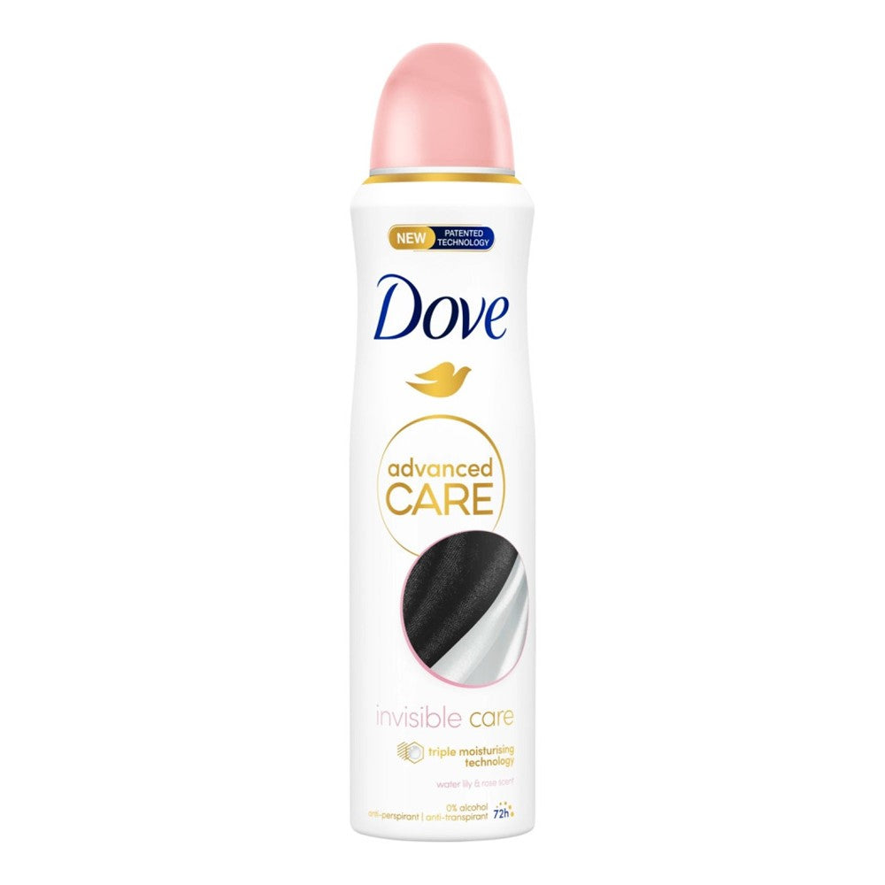 Dove - Deodorant - Spray - Advanced Care - Invisible Care - Water Lily & Rose Scent - 150ml