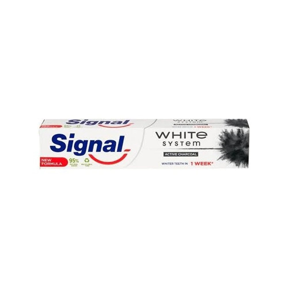 Signal - Tandpasta - White System - Active Characoal - 75ml