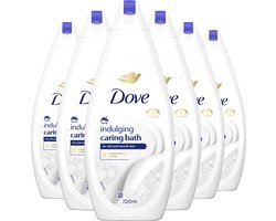 Dove Caring Bath Badcrème - Indulging Cream - 6 x 720 ml - Voordeelverpakking