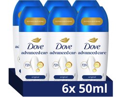 DOVE Advanced Care Anti-Transpirant Deodorant Roller - Original - bevat Pro-Ceramide technologie die de huid kalmeert en helpt herstellen - 6 x 50 ml