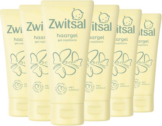 Zwitsal Haargel - Baby - makkelijk uitkambaar en laat het haar heerlijk ruiken - 6 x 100 ml