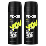 Axe - Deodorant - Spray - You - Cool Vetiver & Amber - 2x150ml