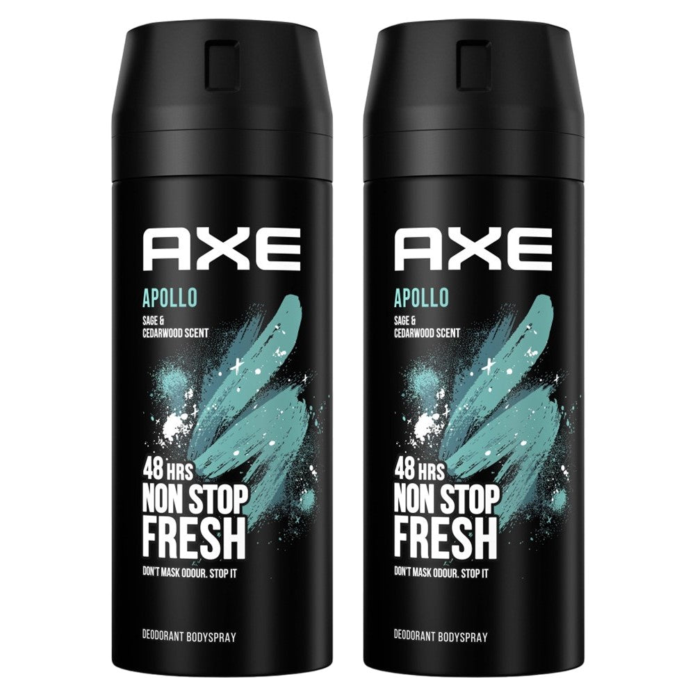 Axe - Deodorant - Spray - Apollo - Sage & Cedarwood - 2x150ml