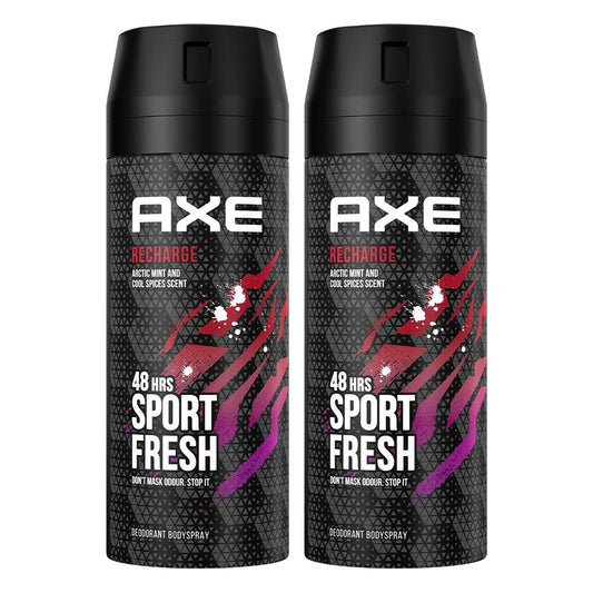 Axe - Deodorant - Spray - Recharge - Arctic Mint & Cool Spices - 2x150ml