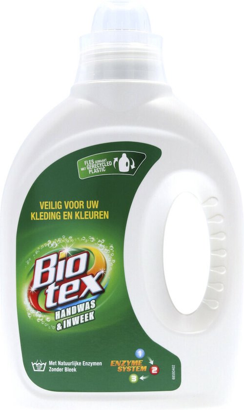 Biotex Vloeibaar Wasmiddel Handwas & Inweek - 5 x 750 ml - Voordeelverpakking
