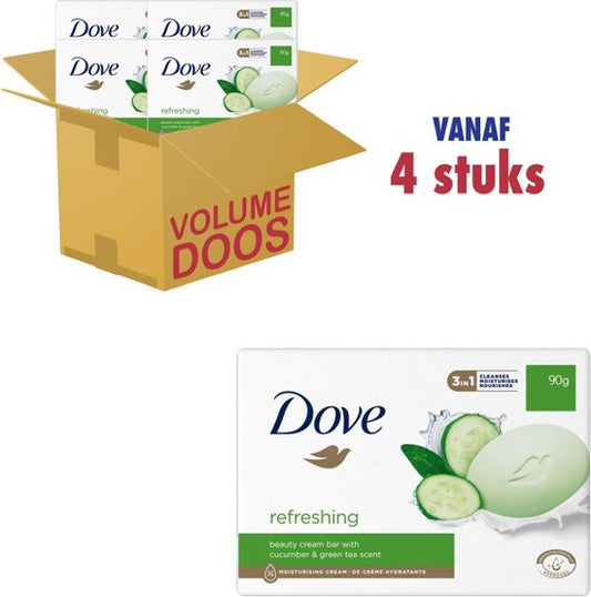 Dove Beauty Cream Bar Refreshing Cucumber & Green Tea Stukzeep (4 x 90gr)