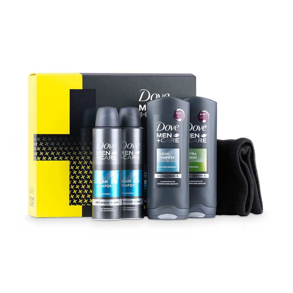 Dove Men+Care - Geschenkset - 2xDeo + 2xDouchegel + 1xTube Scarf - Outdoor Fun - 4 Assortimenten - 5 Stuks