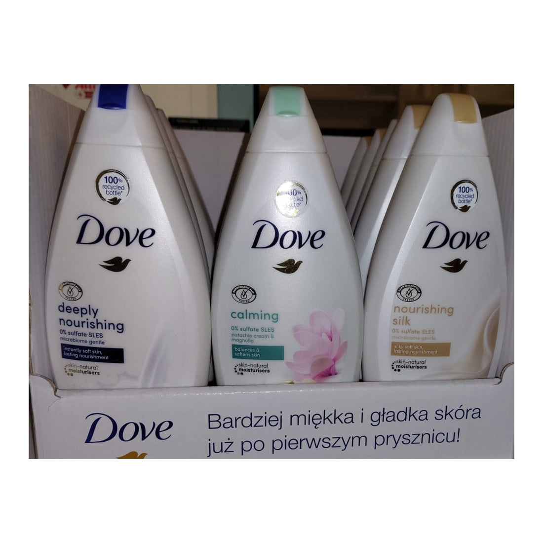 Dove - Display - Douchegel - 3 Assortimenten - 15 Stuks