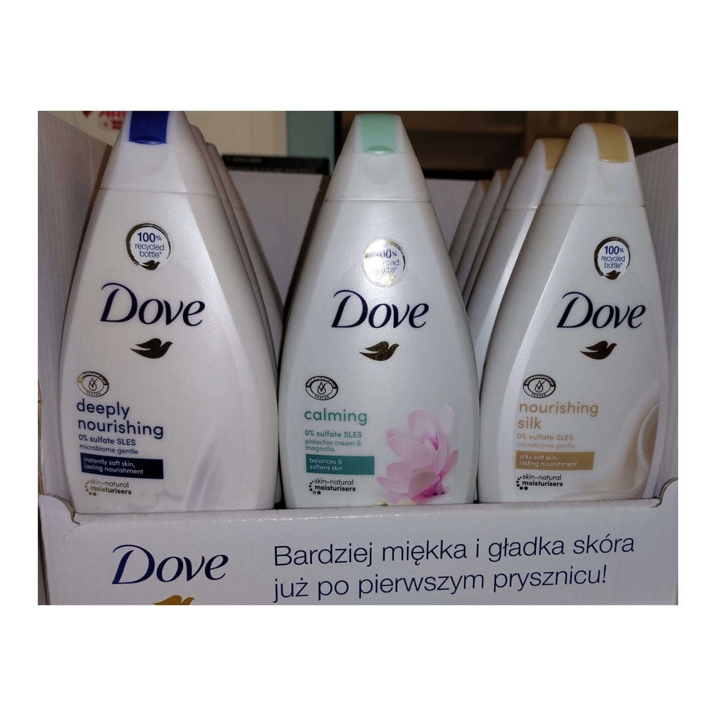 Dove - Display - Douchegel - 3 Assortimenten - 15 Stuks