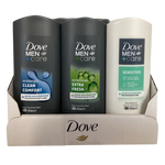 Dove Men+Care - Display - Douchegel - 3 Assortimenten - 17 Stuks