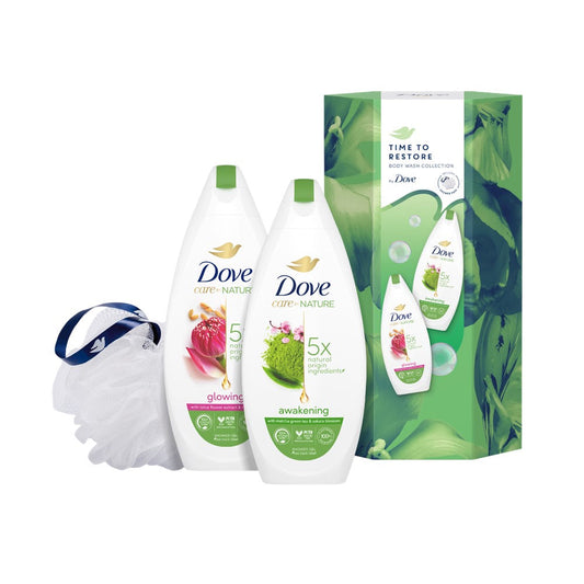 Dove Care by Nature - Geschenkset - Douchegel - Time to Restore - Body Wash Collection - 3 Stuks
