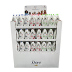 Dove - Display - Douchegel - Deeply Nourishing+Reviving+Refreshing - 450ml - 3 Assortimenten - 256 Stuks