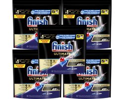 Finish Powerball Ultimate All in 1 75 Vaatwastabletten Powerbundel - 5 x 15 Tabletten