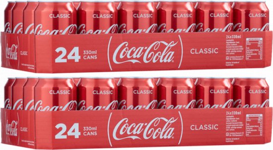 Coca-Cola blik - cola 2x 24x33 cl