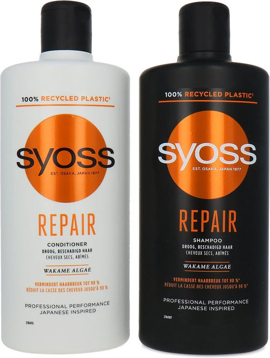 Syoss Repair Shampoo + Conditioner - 2 x 440 ml