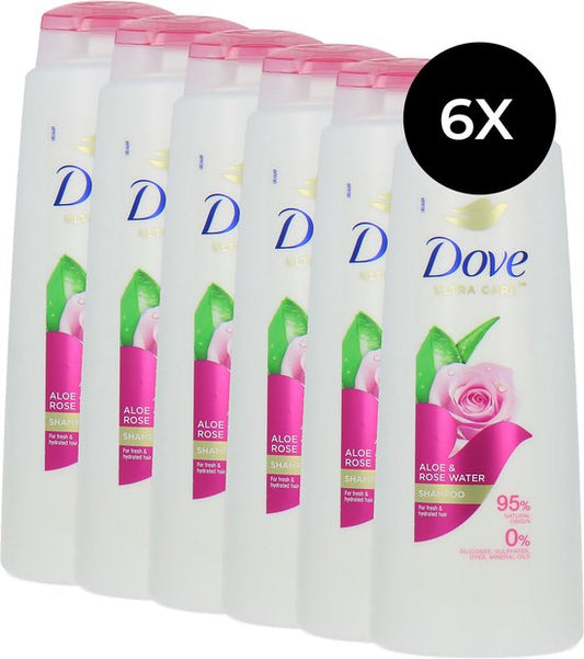 Dove Ultra Care Aloe & Rose Water Shampoo - 6 x 400 ml