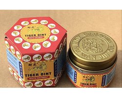Tijger balsem (rood+wit) - spierbalsem - tiger balm - 2x19g - rode balsem - witte balsem - gewrichten - rugklachten - migraine - sportbalsem - warmte balsem - soepele spieren en gewrichten - paardenbalsem - nekpijn - hoofdpijn