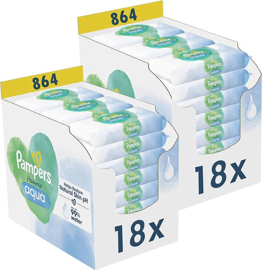 Pampers - Harmonie Aqua - Billendoekjes - 1728 doekjes - 36 x 48