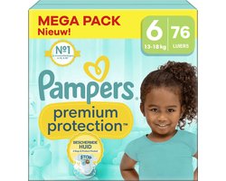 Pampers - Premium Protection - Maat 6 - Mega Pack - 76 luiers - 13/18 KG