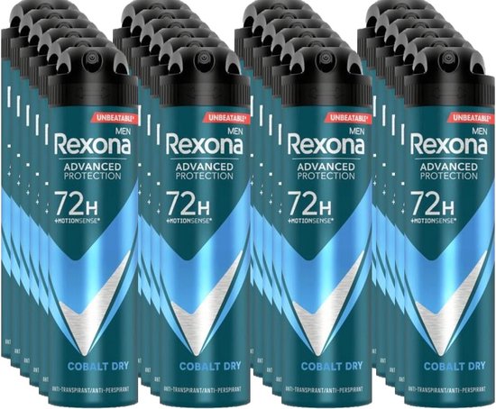 Rexona Deospray Men  Dry Cobalt 150 ml - Voordeelverpakking 24 stuks