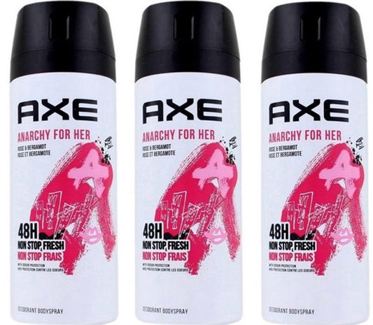 Axe Deodorant Anarchy For Her 150ml - Voordeelverpakking 3 stuks