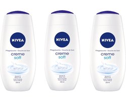 Nivea Creme Soft Shower Cream 250ml - Voordeelverpakking 3 stuks
