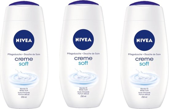 Nivea Creme Soft Shower Cream 250ml - Voordeelverpakking 3 stuks