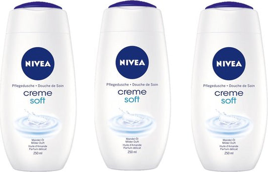 Nivea Creme Soft Shower Cream 250ml - Voordeelverpakking 3 stuks