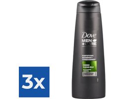 Dove Shampoo Men Care Fresh Clean 2in1 250ML - Voordeelverpakking 3 stuks