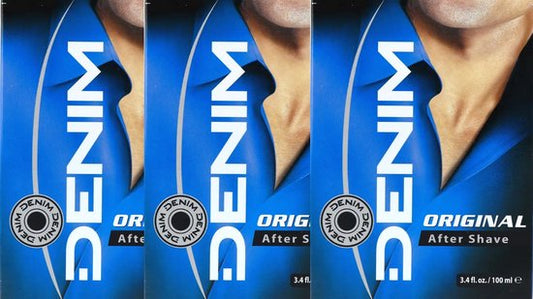 Denim Aftershave Men - Original 100 ml - Voordeelverpakking 3 stuks
