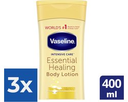 Vaseline Intensive Care Essential Healing Bodylotion 400 ml - Voordeelverpakking 3 stuks