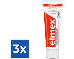 Elmex Anti-Cariës Peuter Tandpasta 75 ml - Voordeelverpakking 3 stuks