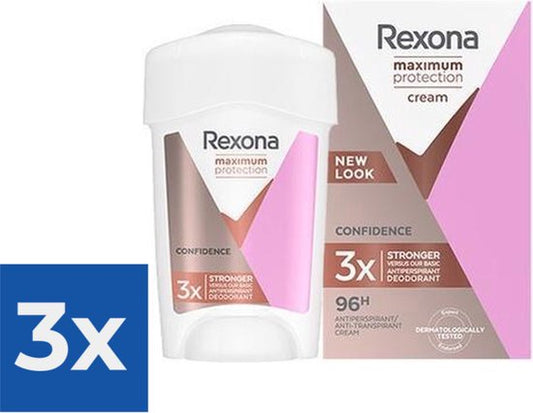 Rexona Maximum Protection - Deodorant - Stick - Confidence - 45ml x 3