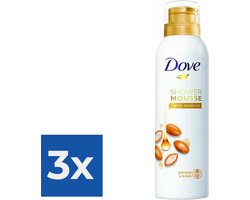 Dove Argan Oil - 200 ml - Shower Foam - Voordeelverpakking 3 stuks