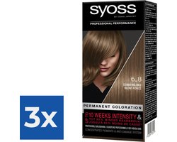 Syoss - Haarverf - 6_8 - Donkerblond - 115ml x 3