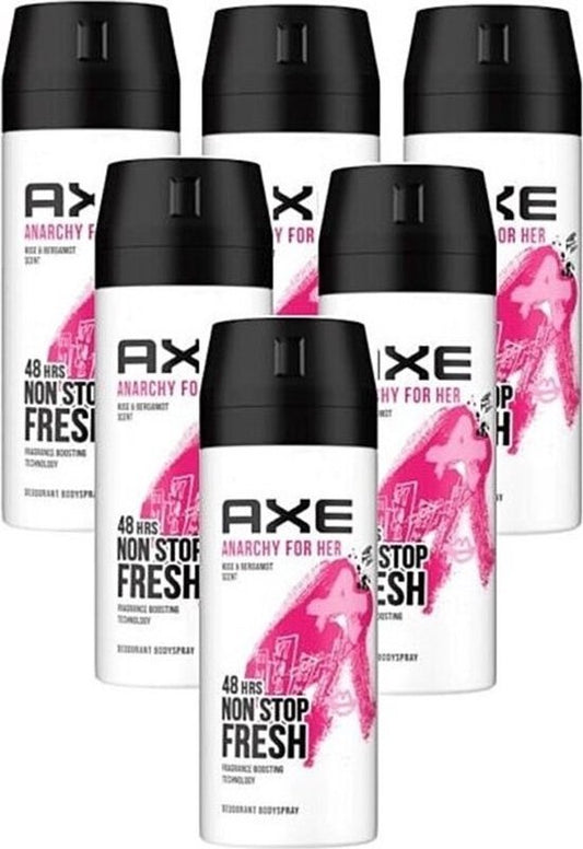 Axe Deodorant Anarchy For Her 150ml - Voordeelverpakking 6 stuks