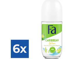 Fa Deo Roll-on - Caribbean Lemon - 50 ml. - Voordeelverpakking 6 stuks