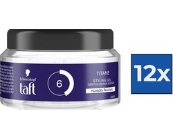 Schwarzkopf Taft Titane Power Gel - Voordeelverpakking 12 x 250 ml