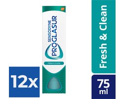 Sensodyne - Tandpasta - Pro Glasur - Fresh & Clean - 75ml x 12
