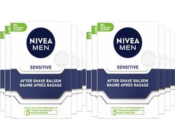 NIVEA After Shave Balsem - Sensitive - Voordeelverpakking 12 x 100 ml