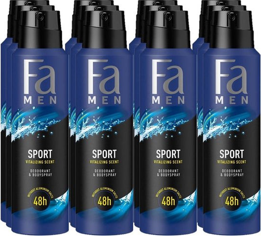 FA Deospray Sport 150 ml - Voordeelverpakking 12 stuks
